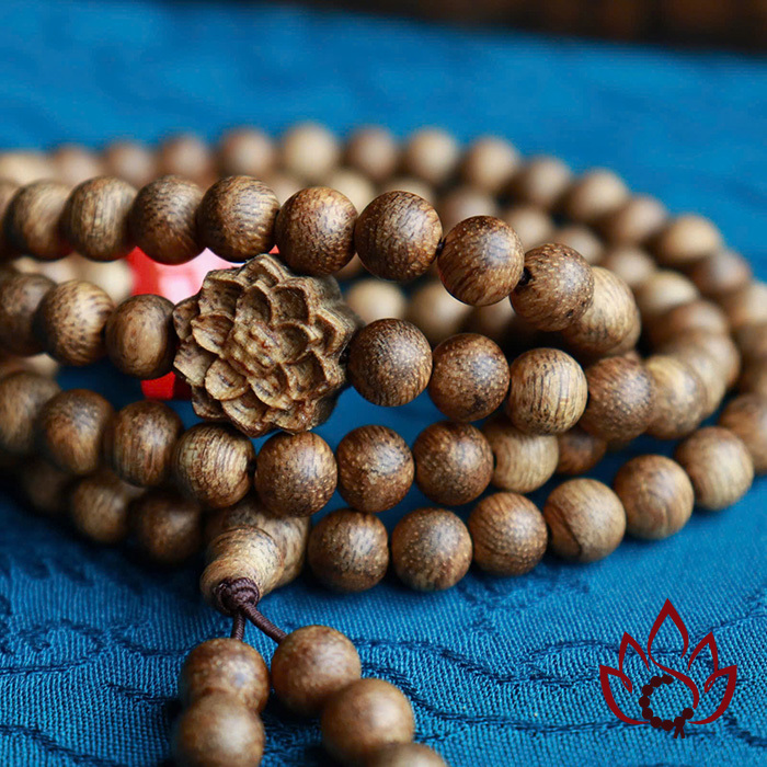 Vòng Trầm Hương 108 Hạt | 6 Ly | Trầm Tốc Banh Tự Nhiên